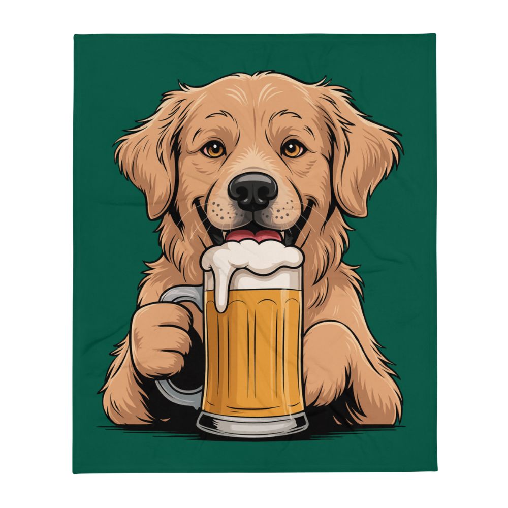 Beer_drinking_Dog_Blanket