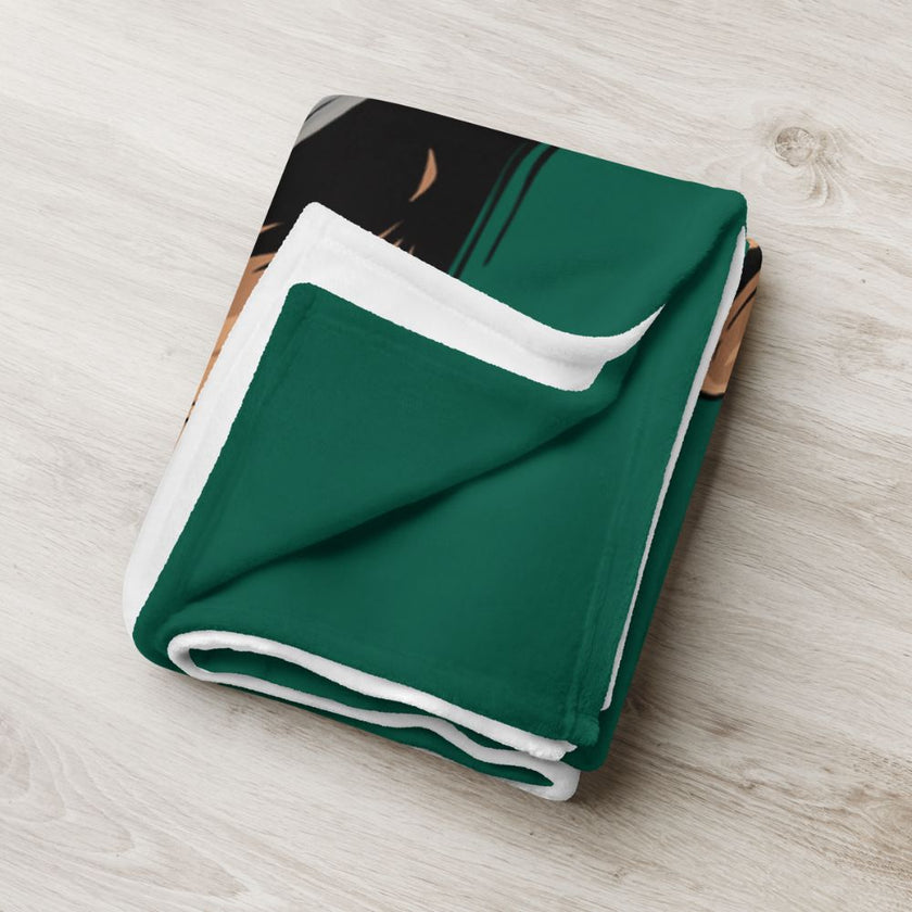Beer Drinking Dog Blanket