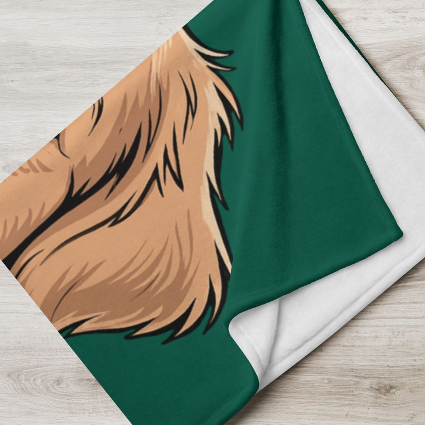 Beer Drinking Dog Blanket