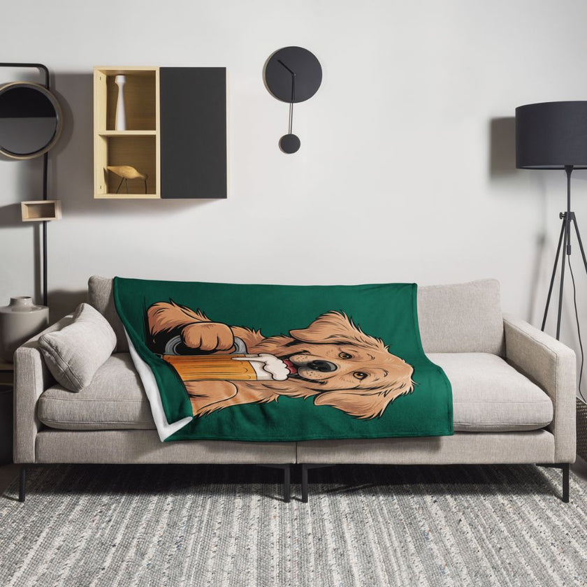 Beer_drinking_Dog_Blanket