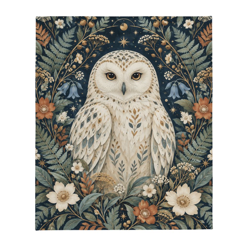 Celestial_Snowy_Owl_Blanket