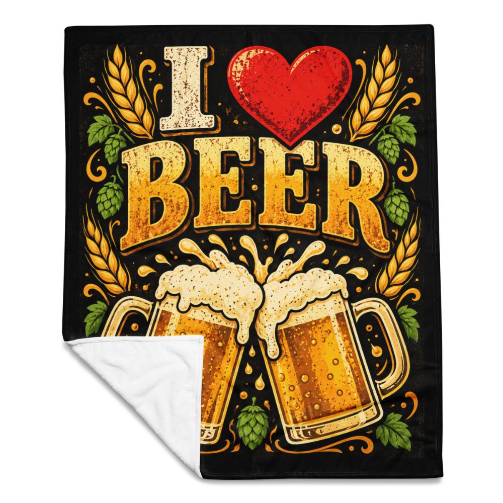 I Love Beer Blanket