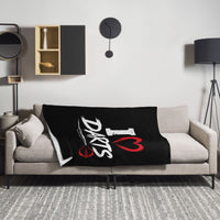 I_Love_Darts_fleece_blanket