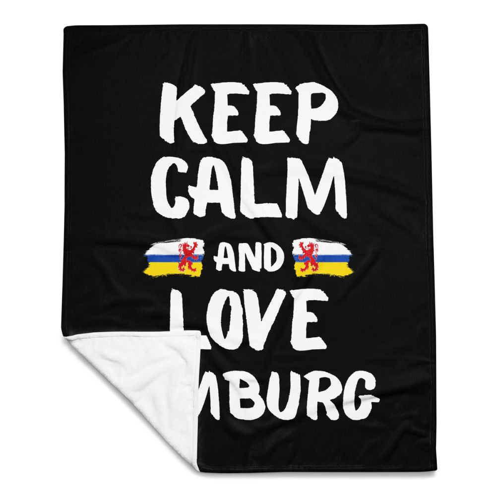 Limburgse_fleece_deken_Keep_calm_and_love_Limburg
