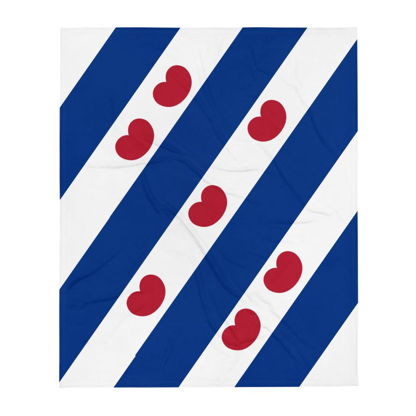 Vlag_Friesland_fleece_deken
