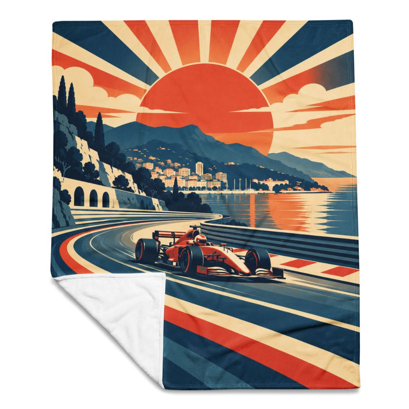Retro Formula Racing Blanket