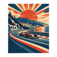 Retro Formula Racing Blanket