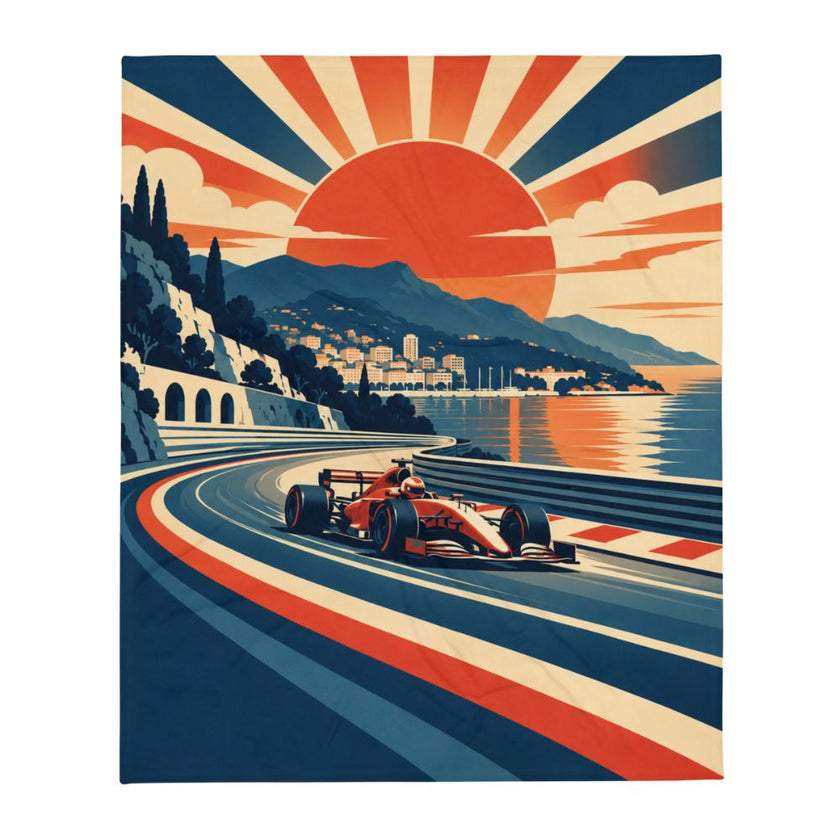 Retro Formula Racing Blanket