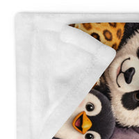 Cute Safari Animals Blanket