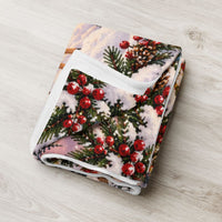 Santa Claus and Snowman Blanket