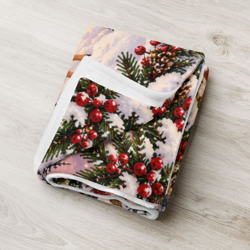 Santa Claus and Snowman Blanket