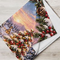 Santa Claus and Snowman Blanket