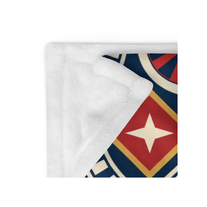 Vintage Steam Train Fleece Blanket
